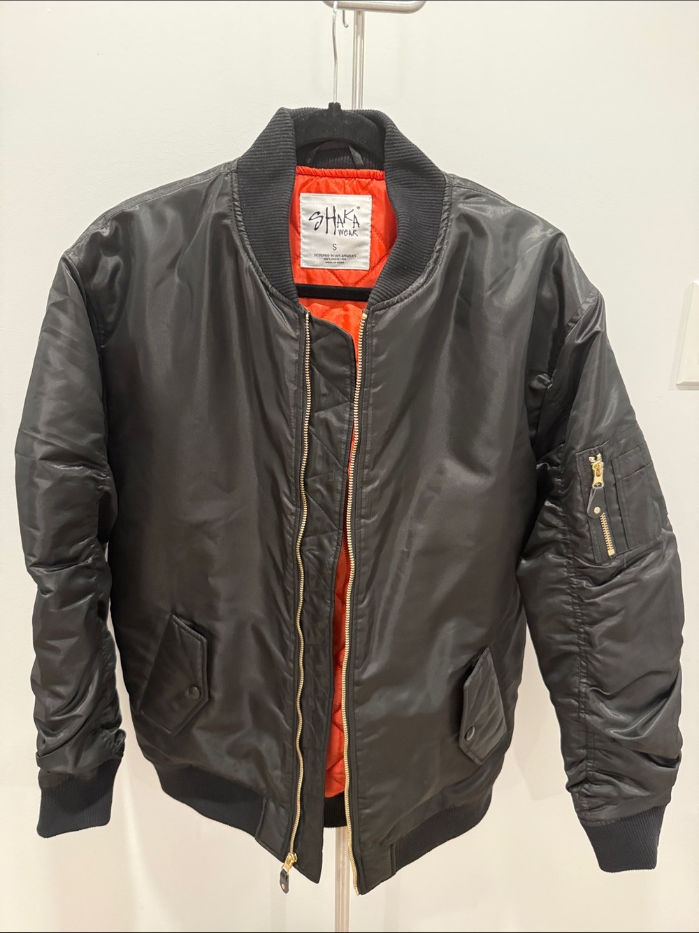 Oversized or UnisexBlack Bomber Jacket size Small men’s BNWT (fits OS women)